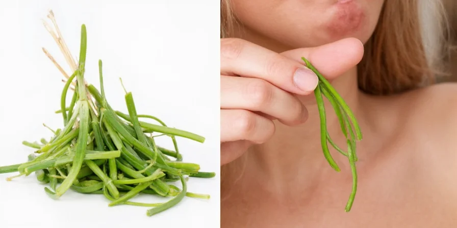 Air fryer with chives inside