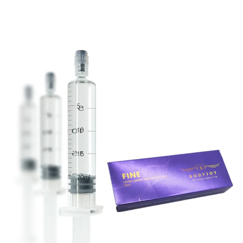 

Hyaluronic acid injectable buttock dermal filler 10ml injection for butt augmentation, Transparent