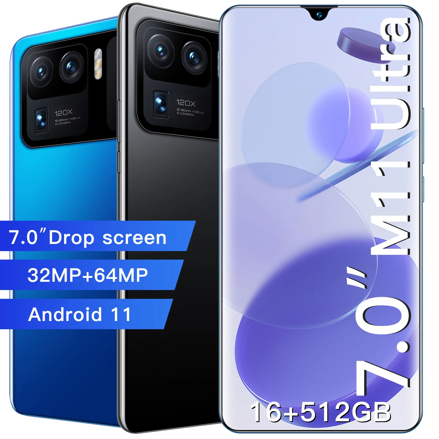 

Smartphone M11 Ultra Android Mobile Phone 12GB+512GB Unlock Dual Card Cellphones