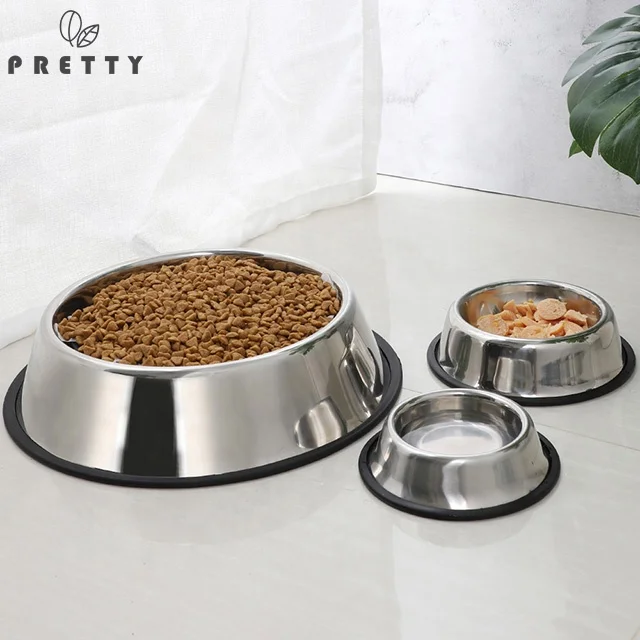 

New arrival dog bowls 201 stainless steel pet feeders china pet supplies napf edelstahl, Customized color