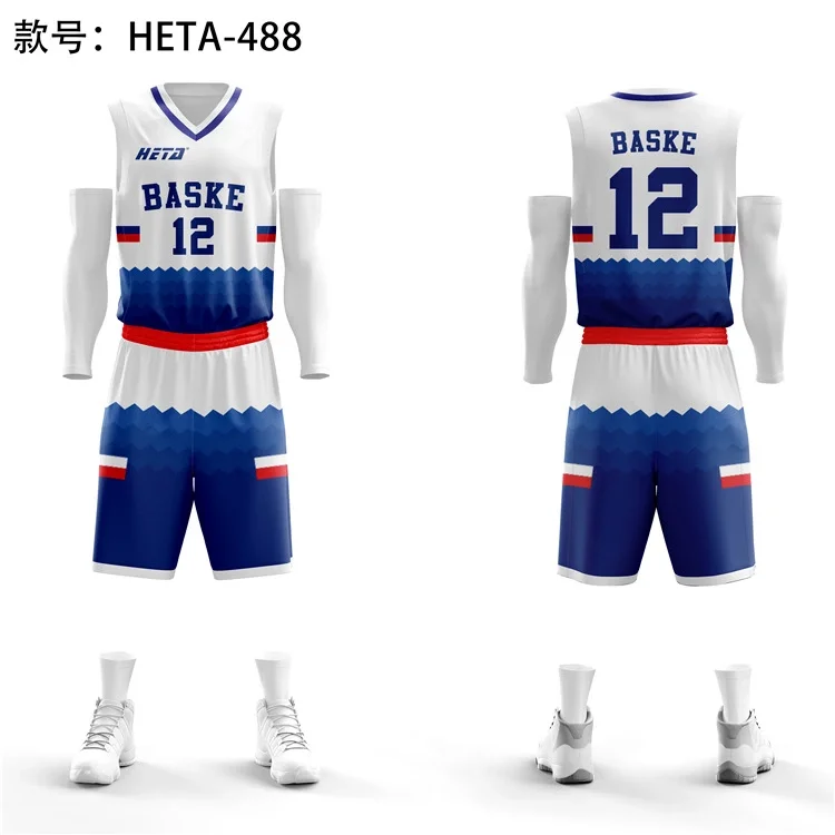 

custom 2 piece jersey shorts set mens basketball baseball jersey