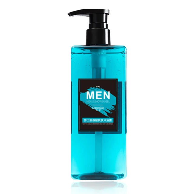 

Customize logo mens Grooming shower gel & shampoo kit light fragrance body wash men's refreshing Shower gel for men