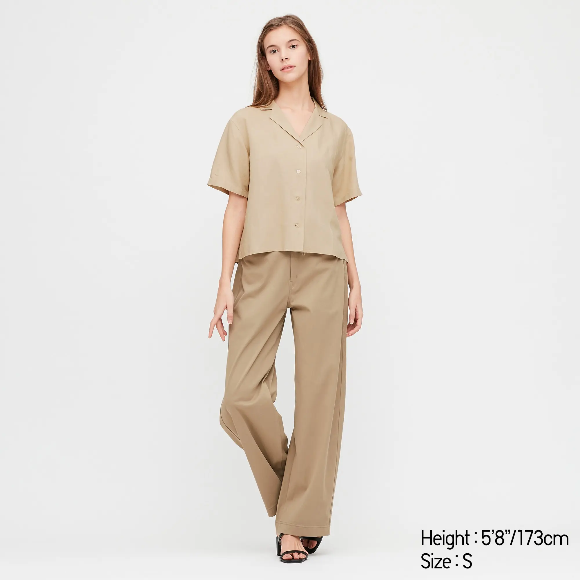 

Summer Hot-Selling Women Linen Blend Short-Sleeve Casual Shirt