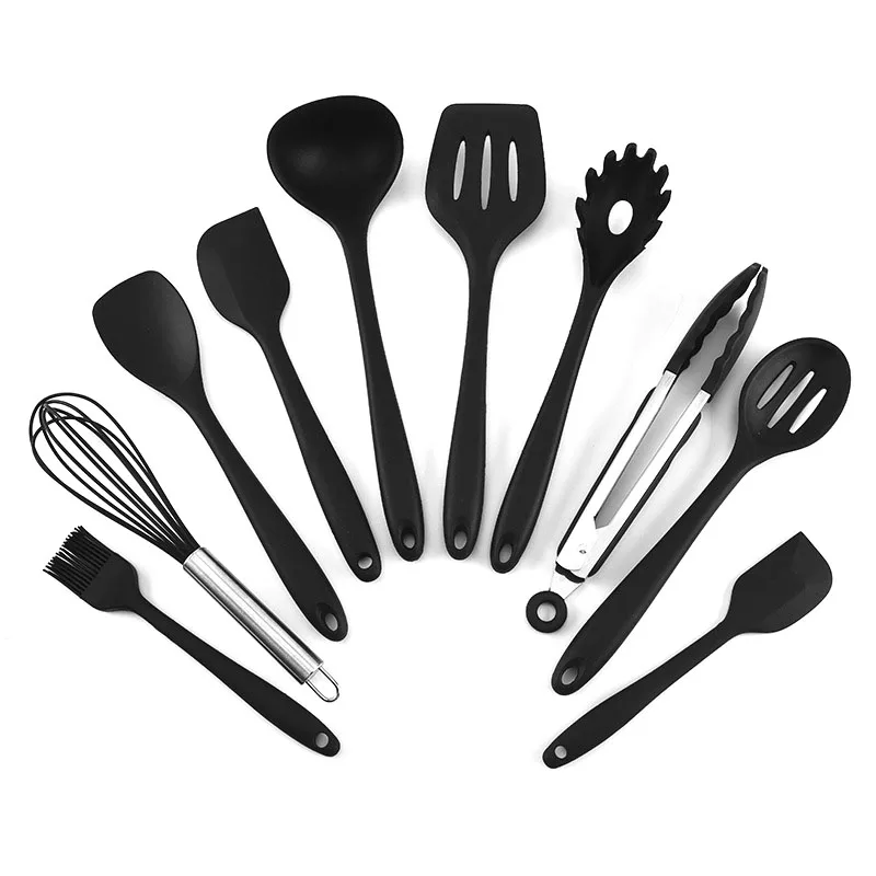 

10pieces silicone Shovel spoon brush baking barbecue cooking kitchen utensils set