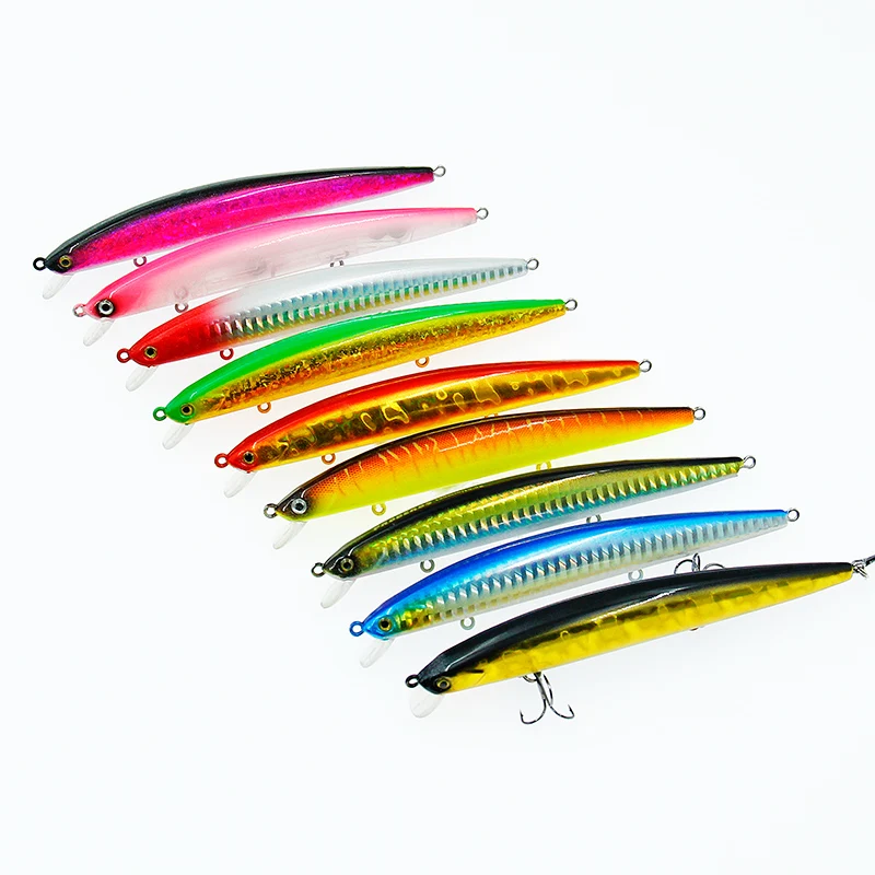 

Hot product  120mm 3D Hard Plastic Fish Lures Minnow Trolling Fishing Lure Sinking Perch Baits, Multiple colour