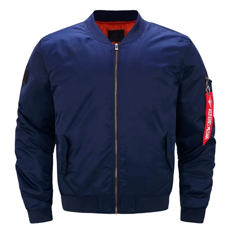 

China Manufacturer Winter Plus Size Blank Bomber Jacket For Men, Black,navy,green