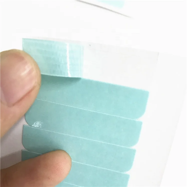 

Extra Strong Double Sided Blue Adhesive Tape for Skin Weft Human Hair Extensions, Blue tape