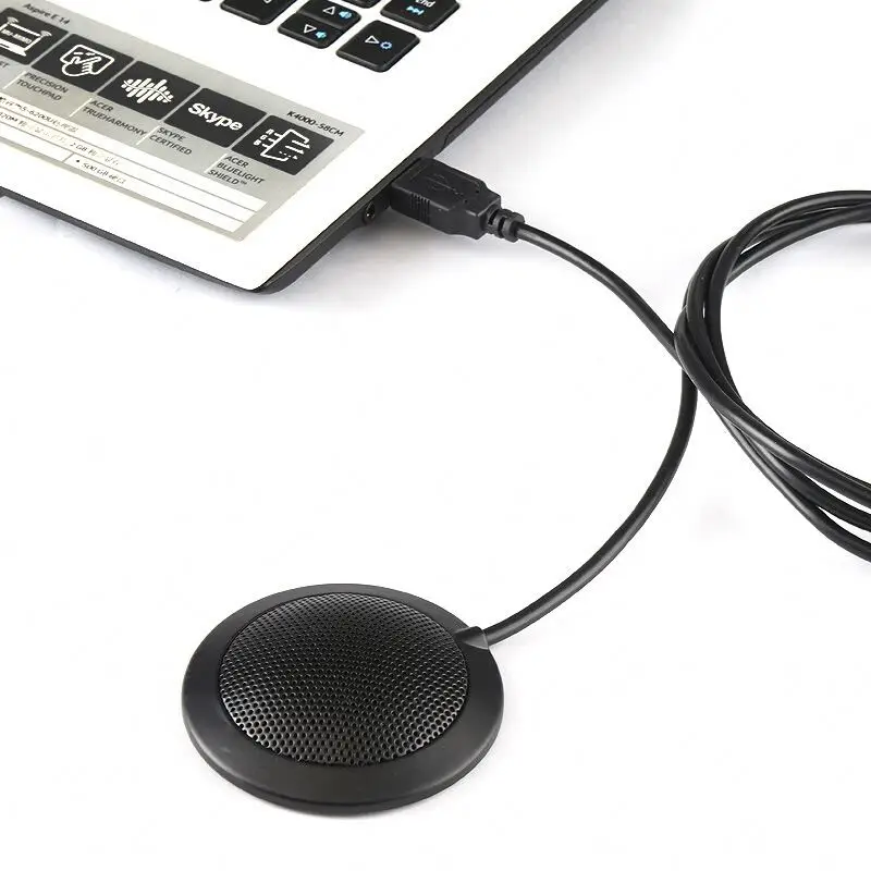 

Factpry wholesale Desktop mini USB Condenser Gaming Mic Microphone For PC laptop Computer livestream recording, Black