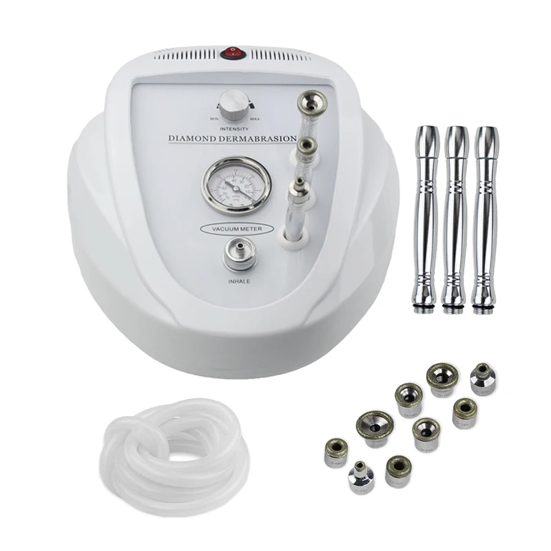 

Best face lifting wrinkle removal pore cleaning aqua and silk peeling diamond tip microdermabrasion machine, White