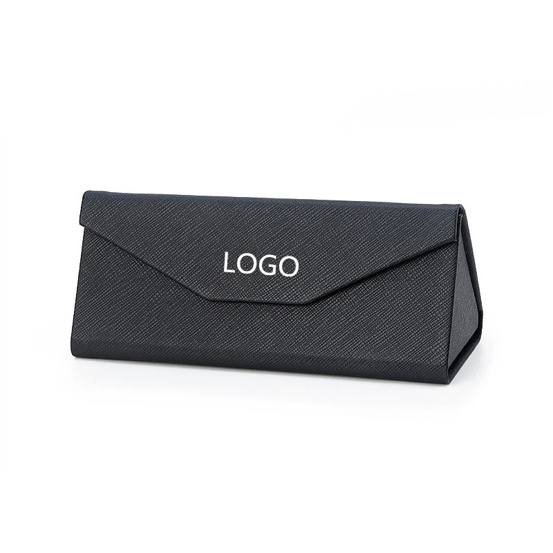 

2021 Custom logo sunglass case folding triangle glasses case eye wear packaging box