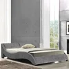 French style upholstery Pu sofa double bed frame with for wholesale