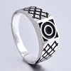 925 sterling silver turkish ring man, turkish ring man, grid turkish puzzle ring