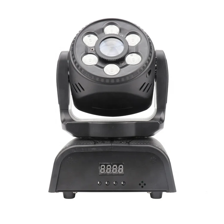 Kimu Brand New Style 60W MINI LED Pattern Dyeing 2in1 Moving Head Light for Wedding  Birthday DJ Disco KTV Bar Event Party Show