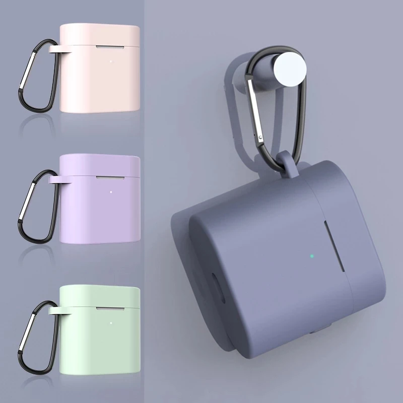 

For Xiaomi Mi Air 2 Pro Case, HOCAYU Colorful Protective Silicone Case Earphone Hard Cover for Xiaomi Mi Air 2S 2 SE Case