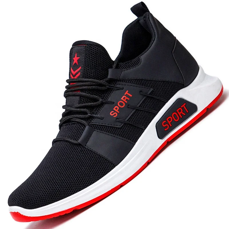 

Cheap Price Running Exquisite Man Sneakers Brand Casual Shoes Man Sports Shoes, Black+red,black+white