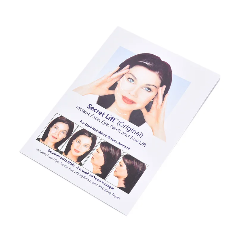 

secret elasticity Double chin reducer Good for oily skin reusable elastic band Facial Tape, Brown/beige/dark brown/black