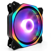

Coolmoon Rubik's Cube LED 2 Multi-layer Internal and external illumination fan cooler 12v Polygon computer case 120mm LED fan