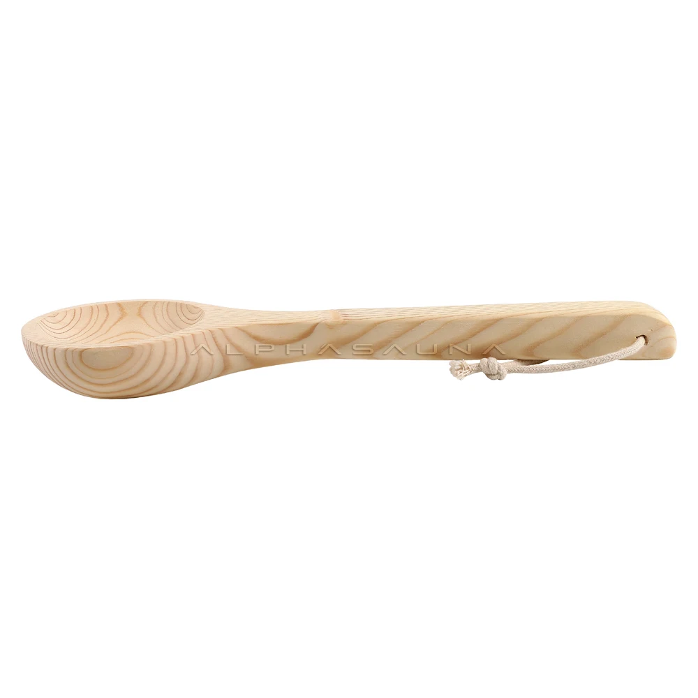 

Sauna Accessories Finland Pine Wooden Sauna Spoon For Sale