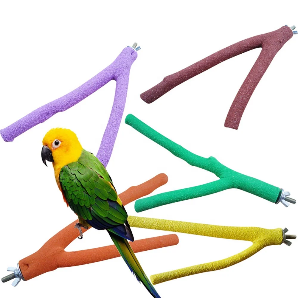 

Bird Sharpen Stick Parrot Paw Stand Grinding Rod Fowl Claw Chew Sharpening Toy, Mix color