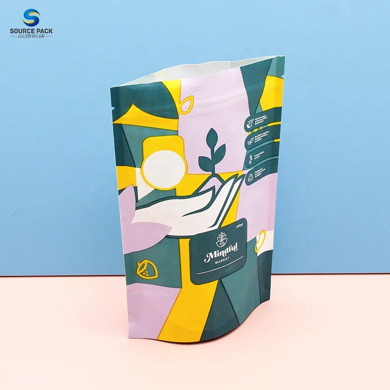 

Custom Printing Kraft Paper Stand Up Eco-Friendly Biodegradable PLA Bags