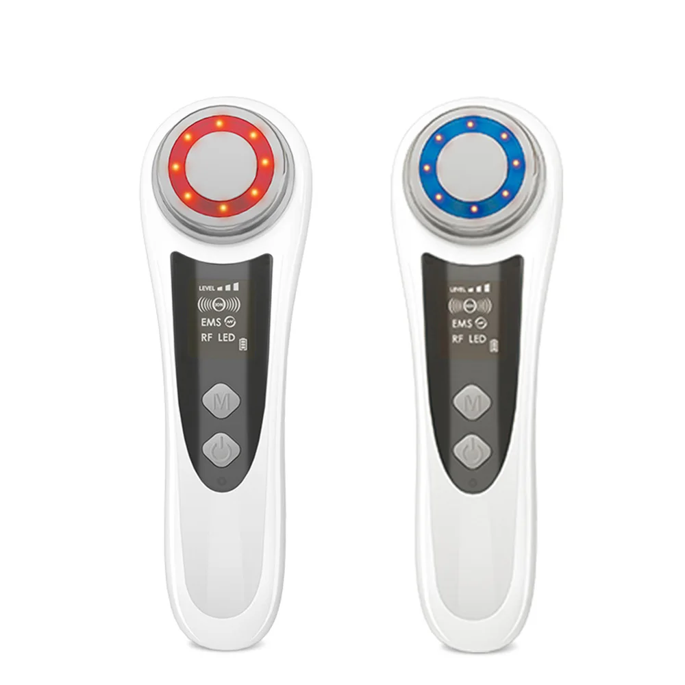 

High Quality Skin Care Cool Warm Beauty LED Light Facial Massager Lontophoresis Electric Skin Rejuvenation Instrument
