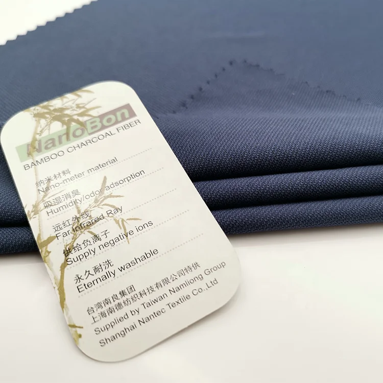 
Wholesale bamboo charcoal fiber fabric for t shirt polo shirt sportswear sports jersey yoga leggings underwear 