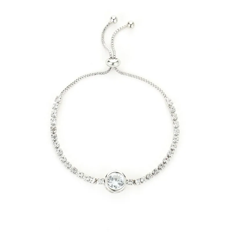 

WJ-9875 Foreign Trade Hot Style New Fashion Heart Shape Luxury Diamond Girls Bracelet Simple Yiwu Wholesale Lady Charm Bracelet