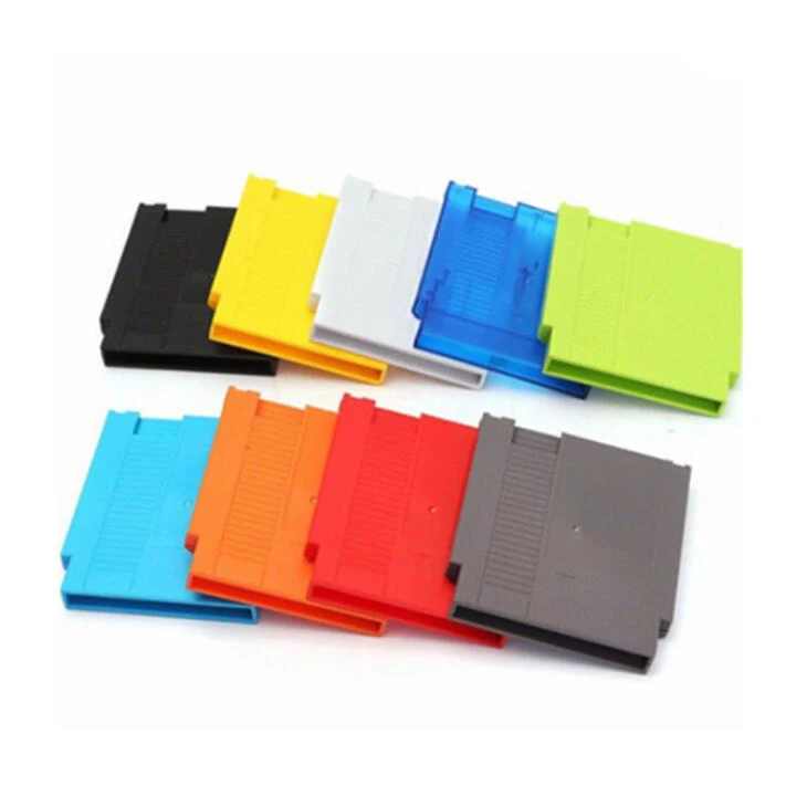

72 Pin Game Card Shell for NES Game Cartridge Shell Cover Case with 3 screw, White, yellow, red, green, black, orange, gray, sky blue, clear blue