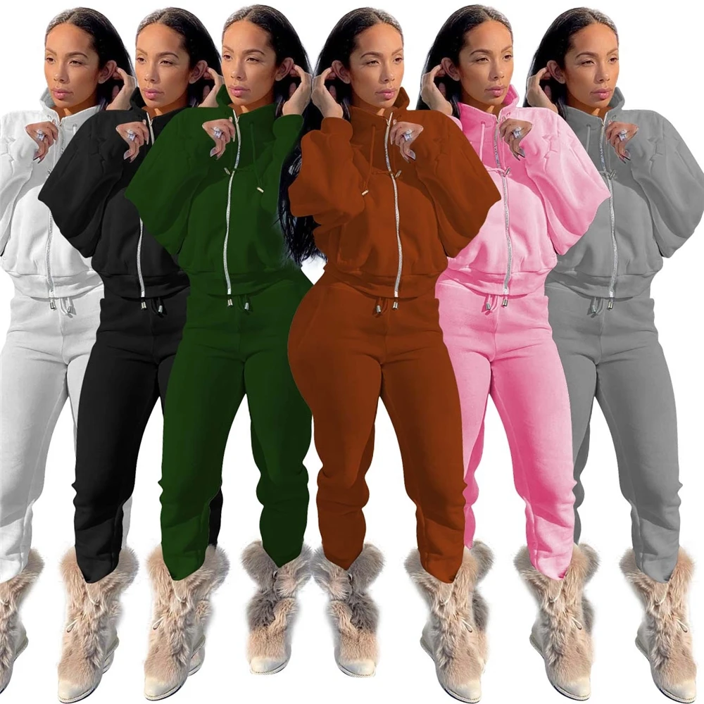 

Latest Design Sweatsuit Set Women Two Piece Pants Outfits Sport Wear Sweatpants 2 Piece Tracksuits Women Jogging Suits Wholesale