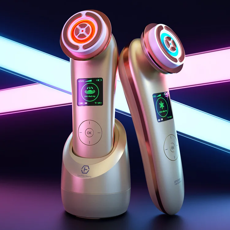 

2021 smart APP supported rf skin care rejuvenation set photon rf skin tightening device, Customized for color