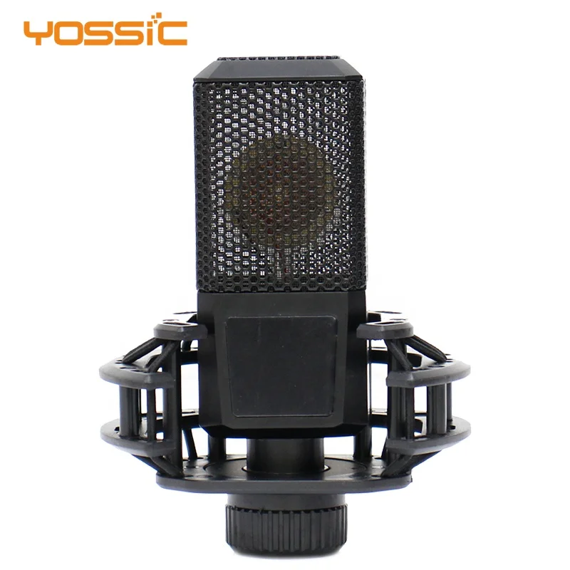 

Cardioid condenser 34mm large diaphragm microphone for professional studio recording, Red&black