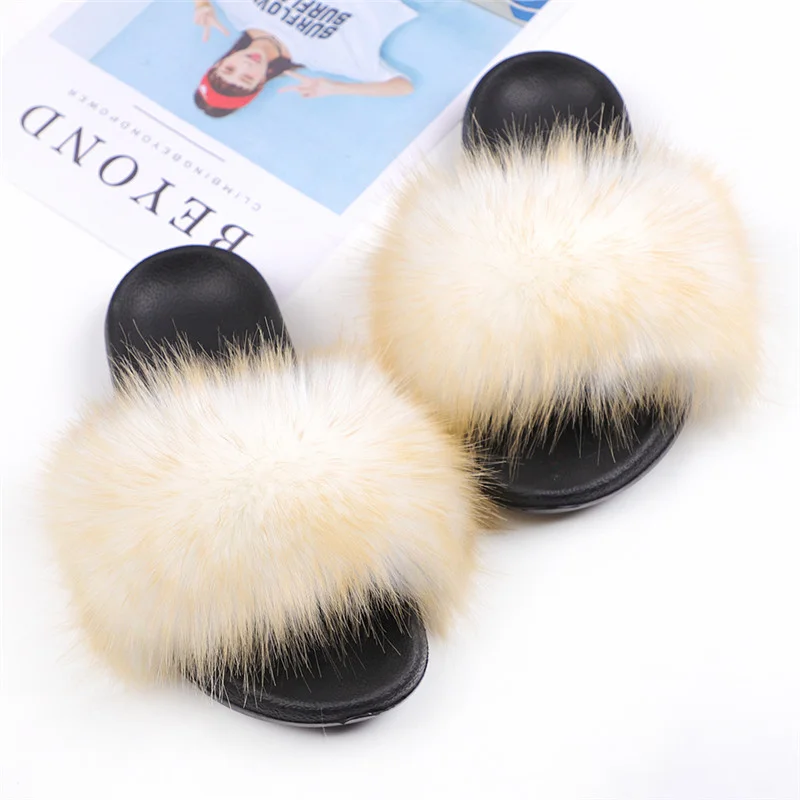 

Custom Logo Fur Slippers For Women Indoor fashion charm Furry Sandal Hot Sale colorful Slipper Slides, As picture