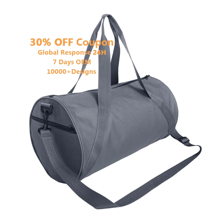 

2020 Wholesale Customized Hotsale Heavy Duty Foldable Travel Sports Gym Duffle Bag Luggage bag for men woman, Grey