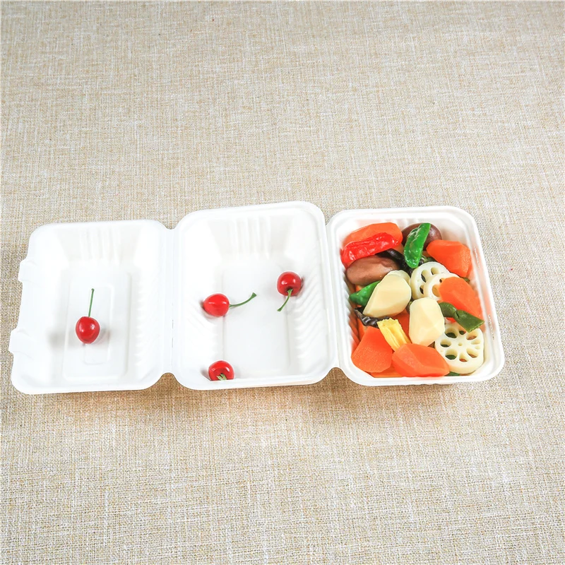 

contenedor para comida biodegradable to go containers container takeaway, Unbleached and bleached