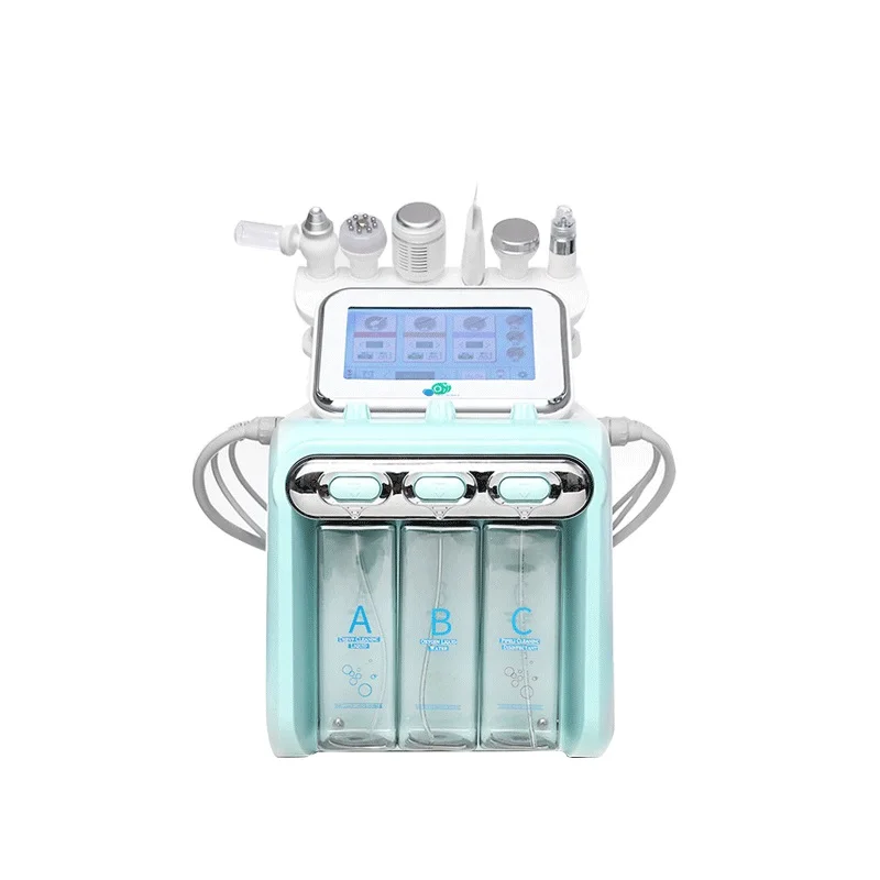 6 In 1 H2o2 Facial Machine Skin Rejuvenation Anti Aging Machine Skin Cleaning Device Microdermabrasion Machine