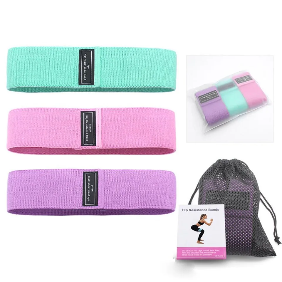 

Fitness Booty Resistance Yoga Fabric Loop Band Exercise Hip Mini Circle BandsLegs Thigh Glutes Non-Slip Squat Bands