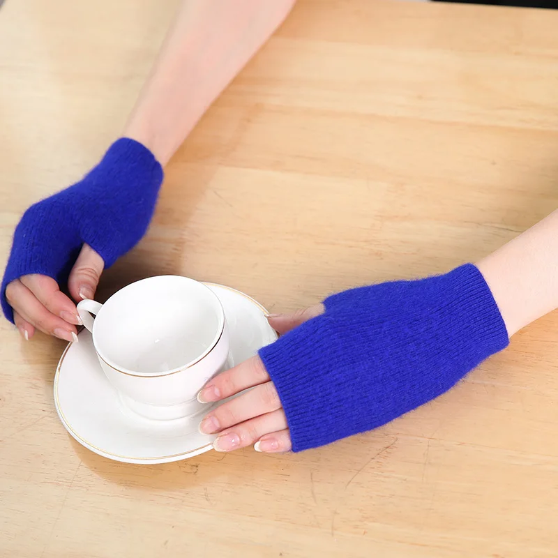 短无指手套保暖冬季针织女式羊绒手套 - buy 短手套,针织手套,羊绒