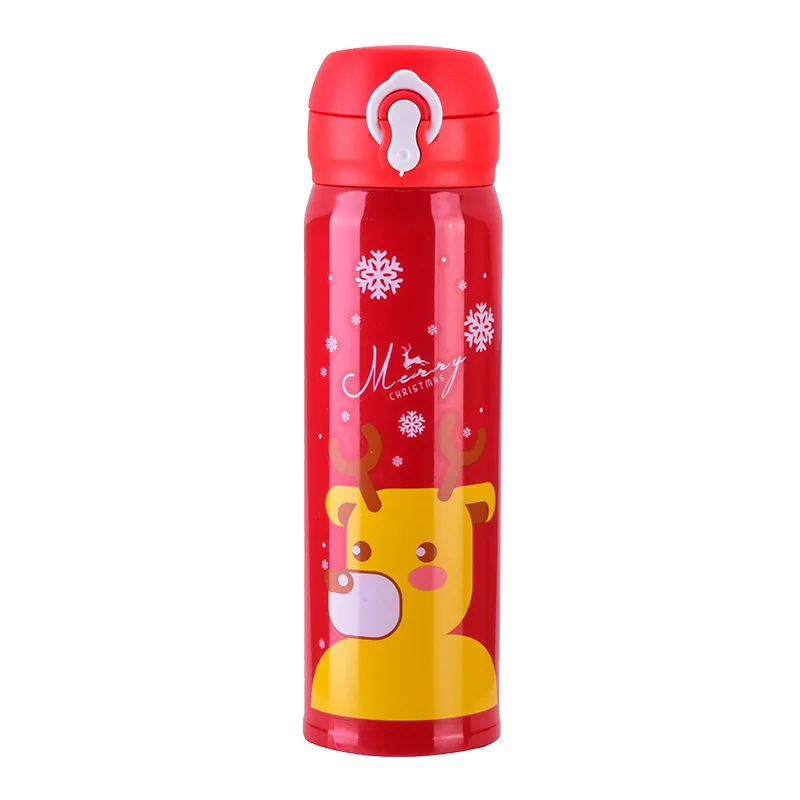 

Gift Merry Christmas thermo flask double wall vacuum insulated bottle