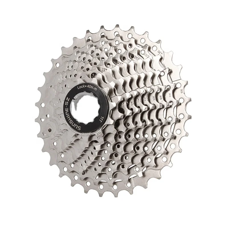 

SUNSHINE 9S 10S 11S MTB bike Road Bicycle Freewheel Cassette 11 23 25 28 30 32 34 36T for Deore M6000 SRAM, Sliver