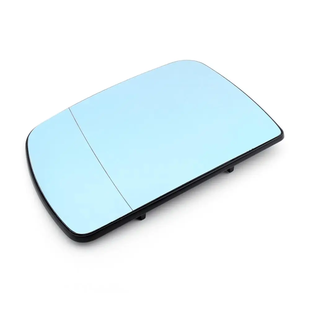 

Areyourshop Left Heated Door Blue Mirror Glass and Backing Plate For BMW X5 E53 99-2006, As picture shown