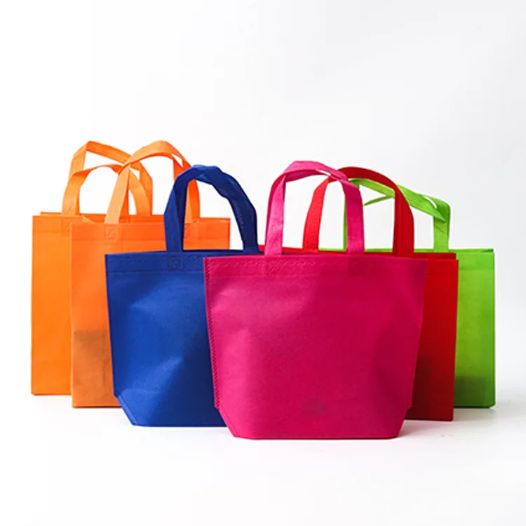 

2021 New Arrival Custom Logo Foldable Recycle Non Woven Bag Tote Grocery Promotion Eco Friendly Shopping Bag, White, black, khaki, grass green, royal blue, pink, black, purple, etc
