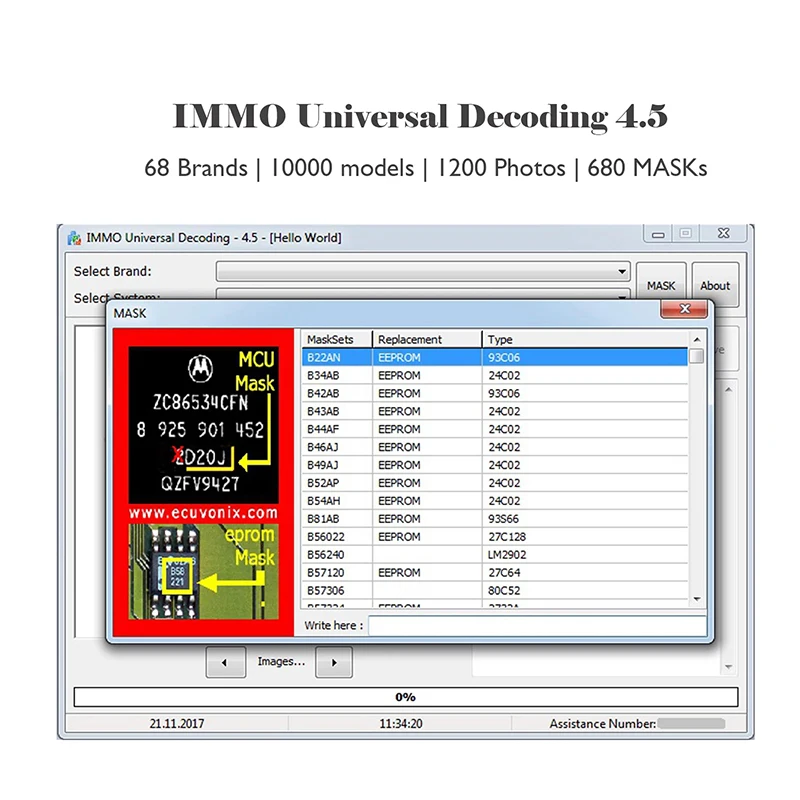 

IMMO Universal Decoding 4.5 EDC17/MED17/MEV17 EEPROM Checksum Calculator IMMO off Software Remove IMMO Code of ECU