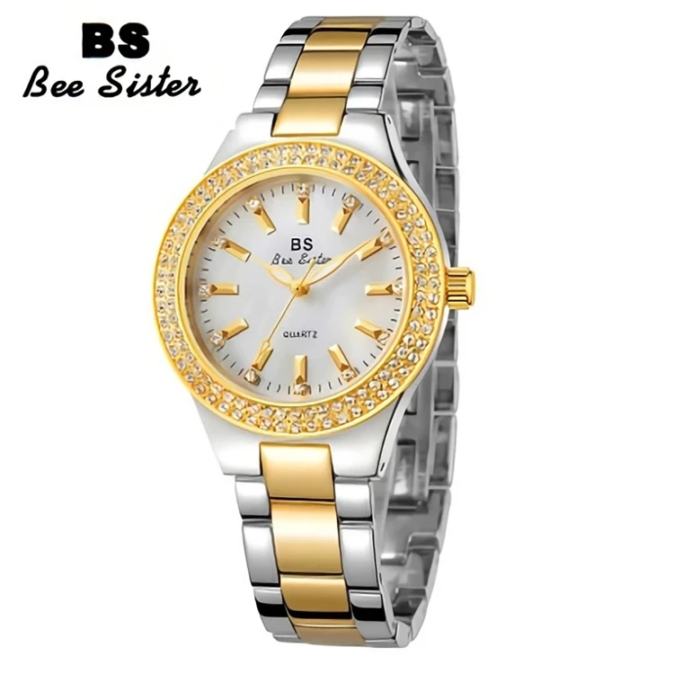 

2021 Ladies Wrist Watches Dress Gold Watch Women Crystal Diamond Watches Stainless Steel Silver Clock Women Montre Femme FA1258