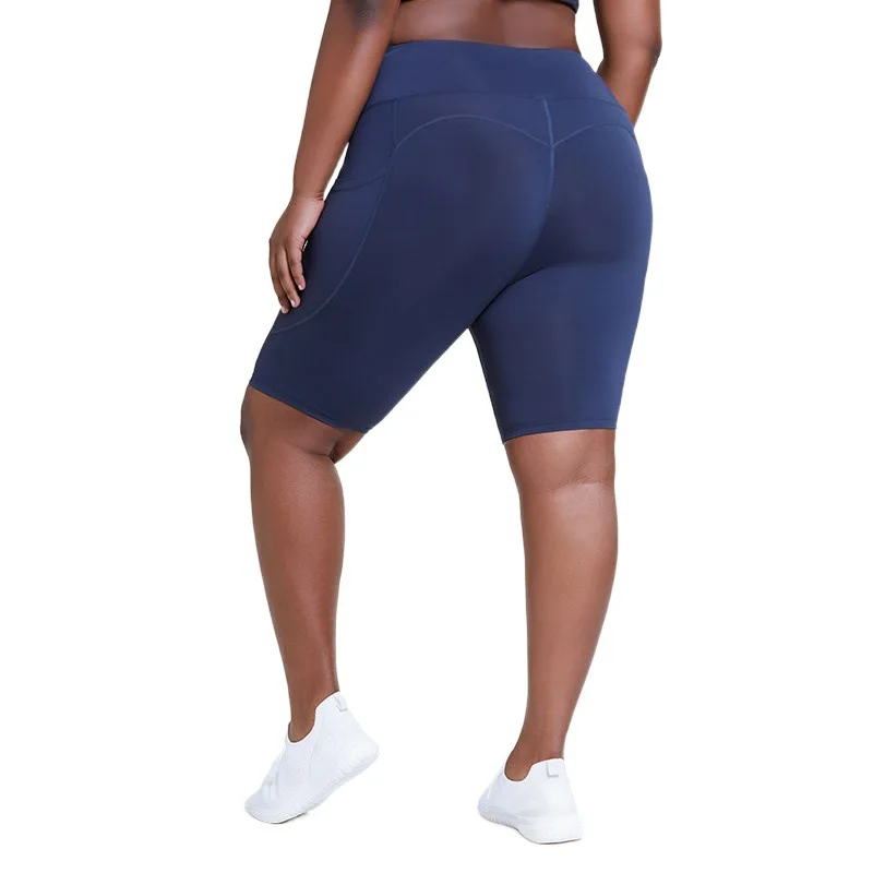 

4XL Plus Size Women's Workout Shorts High Waist Booty Gym Yoga Pants Butt Lifting Sports Leggings Basic Biker Shorts
