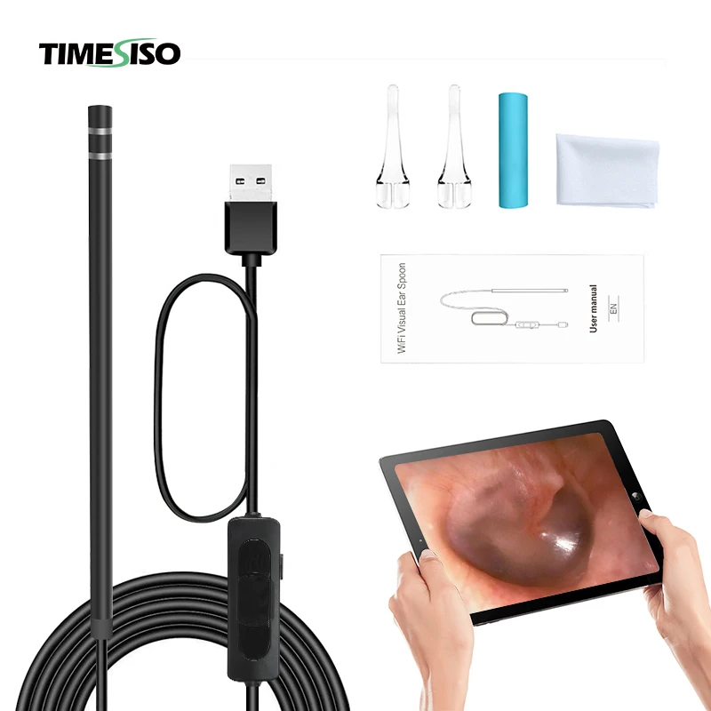 

Timesiso 212 5.5mm-1200P-2MP ear wax remover vacuum cleaner camera ear cleaner