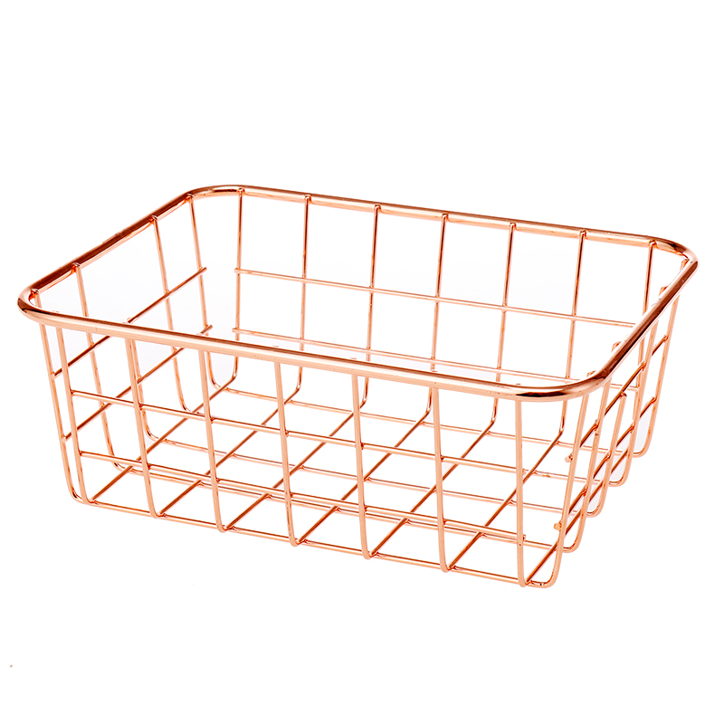 

Metal Wire Baskets for Storage with Rose gold, Rose gold, black,slive etc