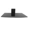 Universal glass panel floating bracket DVD AV component wall mount shelf with cable management system