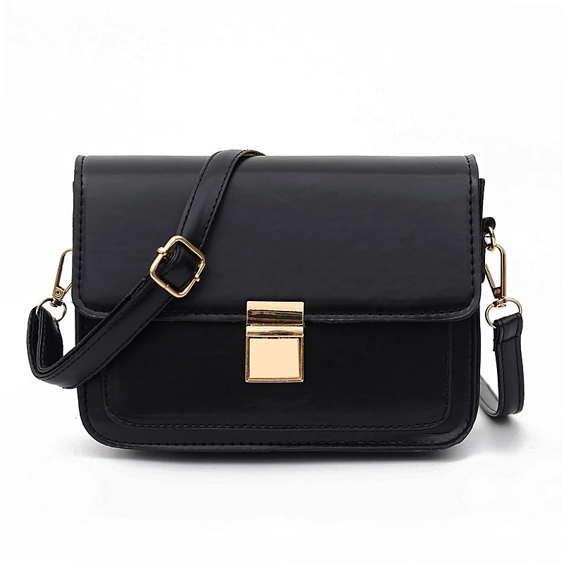 

2021 new fashion woman messenger bag fashion shoulder bag retro vegan leather ladies handbag