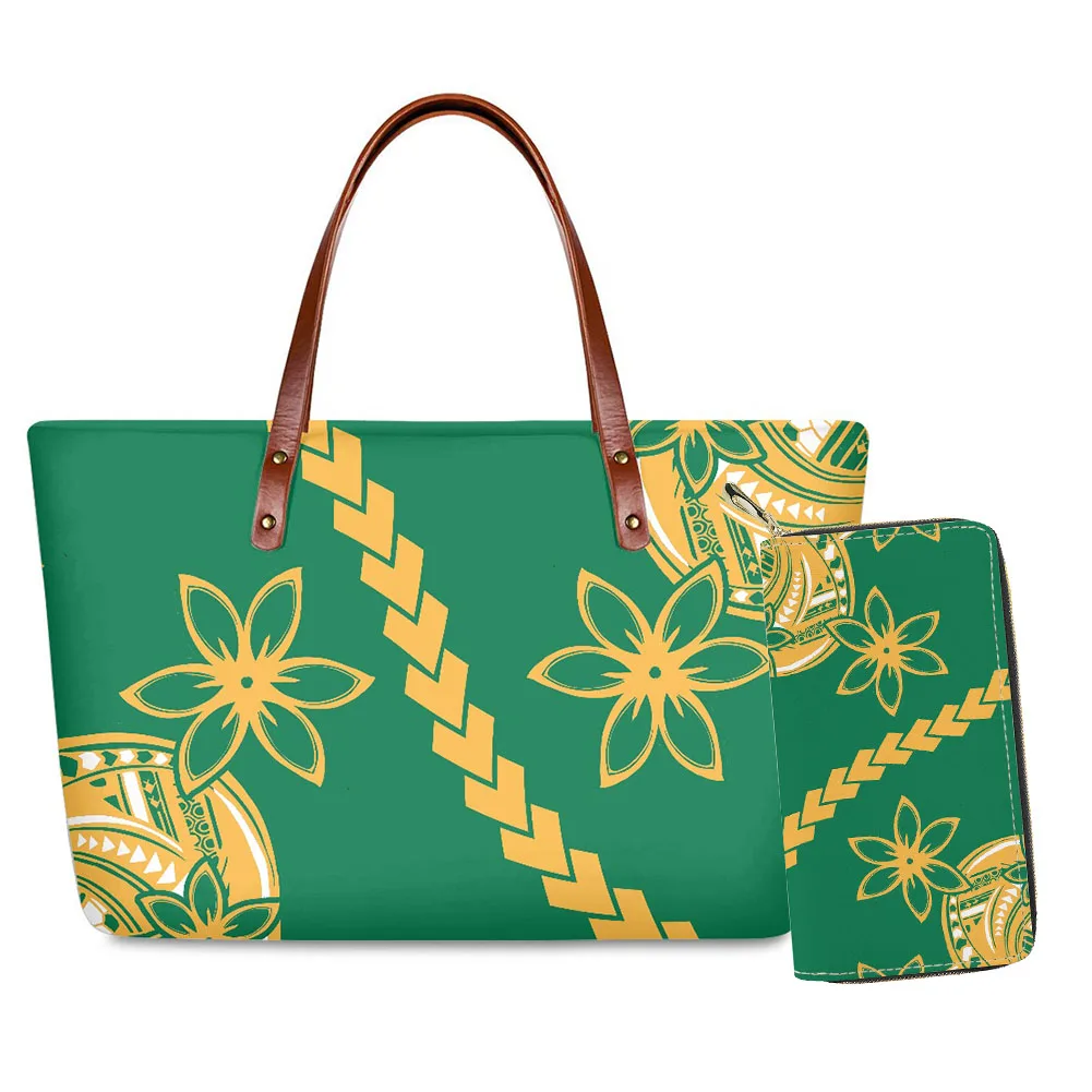 

Manufacturer Fancy Tote Bags Hawaii Flower Polynesian Tribal Print Customized Purses Fashion Trends Ladies Bags Ladies Handbag, Customizable