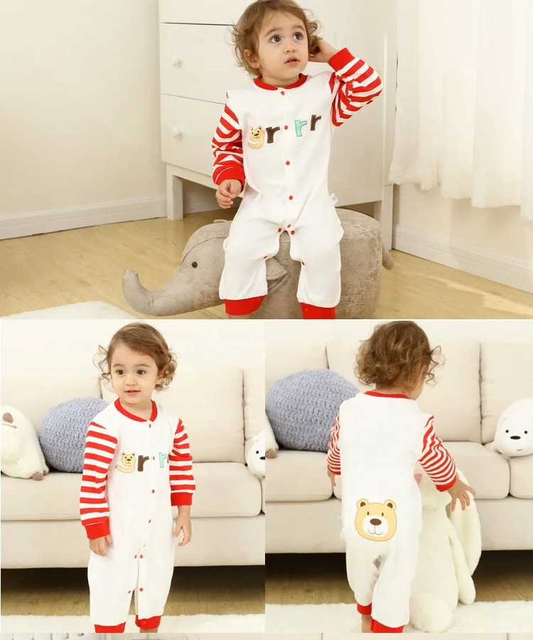 

Winter cotton baby climbing clothes long sleeve infant pajamas jumpsuit
